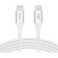 Дата кабель USB-C to USB-C 1.0m 240W white Belkin (CAB015BT1MWH)