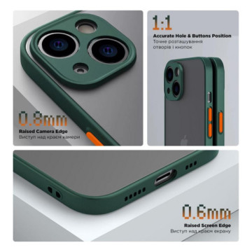 Чохол до мобільного телефона Armorstandart Frosted Matte Xiaomi Redmi 13C / Poco C65 Dark Green (ARM72511)