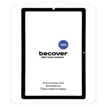 Скло захисне BeCover 10D Samsung Galaxy Tab S6 Lite (2024) 10.4" P620/P625/P627 Black (710802)