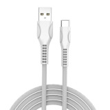 Дата кабель USB 2.0 AM to Type-C 1.0m line-drawing white ColorWay (CW-CBUC029-WH)