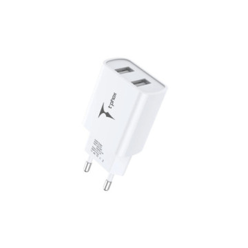 Зарядний пристрій T-Phox TC-224 Pocket Dual USB White (TC-224 (W))