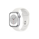 Смарт-годинник Apple Watch Series 8 GPS 41mm Silver Aluminium Case with White Sport Band - Regular (MP6K3UL/A)