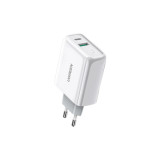 Зарядний пристрій Ugreen CD170 36W USB + Type-C Charger (White) (60468)