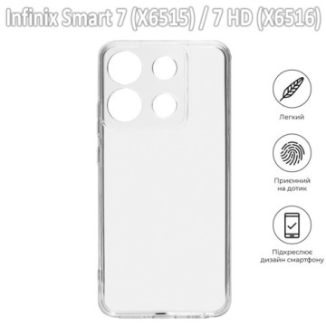 Чохол до мобільного телефона BeCover Infinix Smart 7 (X6515) / 7 HD (X6516) Transparancy (709621)