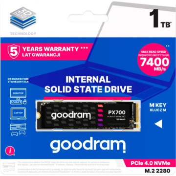 Накопичувач SSD M.2 2280 4TB Goodram (SSDPR-PX700-04T-80)