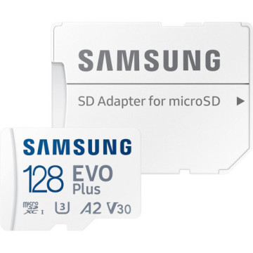 Карта пам'яті Samsung microSDXC 128GB C10 UHS-I R130MB/s Evo Plus + SD (MB-MC128KA/EU)