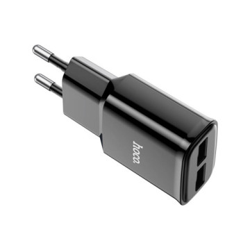 Зарядний пристрій HOCO C88A Star round dual port charger set(iP) Black (6931474749505)